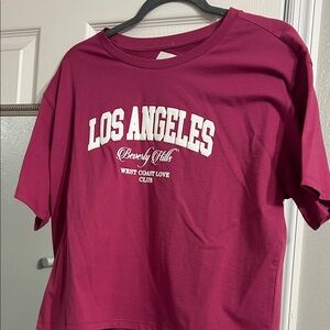 Magenta Los Angeles Graphic Tee